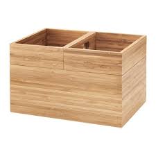 Dragan Box Set Of 3 Bamboo 9 X6 X5 Ikea Ikea Finds Ikea Bathroom Accessories Wash Basin Accessories