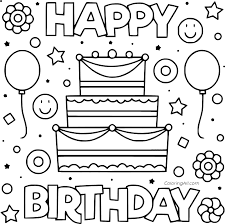 Saved by lee hansen, designer. Birthday Cake Coloring Pages Coloringall