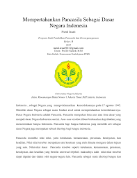 Dasar negara bangsa indonesia adalah. Pdf Mempertahankan Pancasila Sebagai Dasar Negara Indonesia Nurul Izzati