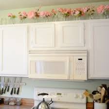 Silk Flower Decor Yellow Kitchen Decor Kitchen Cabinets Decor Above Cabinets