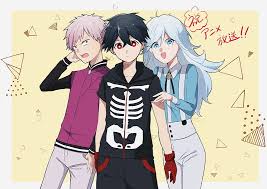 See more ideas about anime boy, anime, anime boy hair. Anime Kemono Jihen Black Hair Boy Kabane Kusaka Red Eyes Two Toned Hair Hd Wallpaper Peakpx