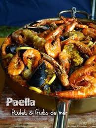 Paella Espagnole Au Poulet Et Aux Fruits De Mer Paella Recette Paella Au Poulet Recettes De Cuisine