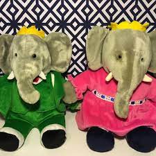 Vintage Gund Plush Stuffed Animal Set King Babar And Queen Celeste 14 Ebay Plush Stuffed Animals Animals Dinosaur Stuffed Animal