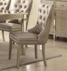 Buffet,dining table,extended dining table,bench,puff,low dining table,lasam chair. Kacela Champagne Mirror Insert Dining Chair Set Of 2