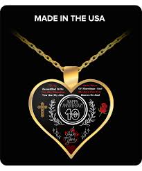 If you are looking for cool gifts to present to your sweetheart on the decade anniversary of your wedding, look no further. 10th Wedding Anniversary Gold Necklace From Husband To Wife Jewelry Fo Keen Gifts Ideas