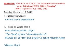 From there, we'll look into the solar system, u.s. Week 24 February 16 19 2016 Dictator Day Plus Origins Of Ww Ii Quiz Ppt Download