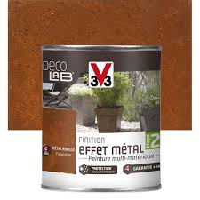 Preparation Effet Metal Exterieur Deco V33 Metal Rouille 0 5 L Leroy Merlin Metal Rouille Peinture Effet Rouille Rouille
