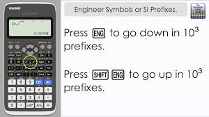Engineer Symbols Or Si Prefixes On Casio Classwiz Switching Between Me Prefixes Scientific Calculators Graphing Calculator