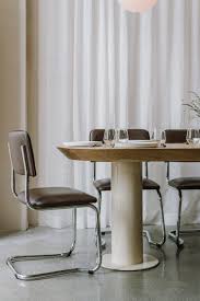 At The Centre Of The Space Is A Long Table With An Eight Centimetre Thick Wooden Countertop It S Surro Bauhaus Style Bauhaus Interior Bauhaus Design Furniture