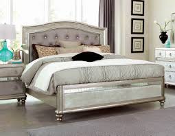 Platinum Leatherette Mirrored Bedroom Set Kfrooms Free Delivery