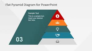 5 Levels Flat Pyramid Diagram Template For Powerpoint Slidemodel Powerpoint Templates Powerpoint Pyramids