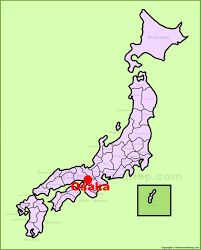 Osaka, kinki, japan, asia geographical coordinates: Osaka Location On The Japan Map