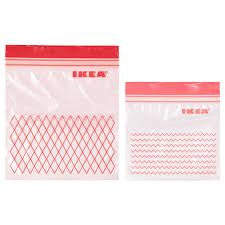 Istad Resealable Bag Red Ikea In 2020 Ikea Istad Ikea Small Storage Boxes