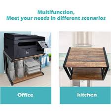 Check spelling or type a new query. Wood Printer Stand Multipurpose Storage Shelf For Home Office Printer Desk Home Printer Stand With 4 Cushion 2 Tier Small Printer Stand Brown Pricepulse