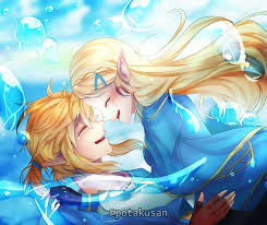 Legend Of Zelda Breath Of The Wild Art Link And Princess Zelda Botw Potakusan Legende Reborn