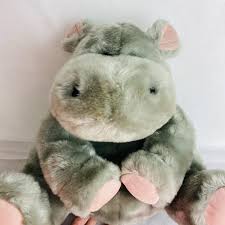 BJ Toys Plush Elephant Gray Pink Ears and Feet Stuffed Animal Toy 15 | eBay