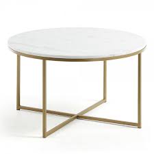 Das tolle an marmor ist, dass kein tisch dem anderen gleicht. Runder Couchtisch Mit Marmor Online Bei Milanari Com
