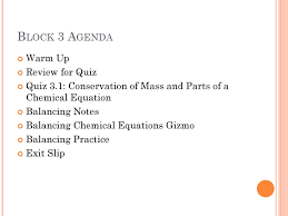 Balancing chemical equations gizmos assessment answers. Unit 3 Reactions Ppt Download