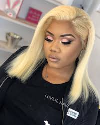 Blonde wig melt.😍🔥🔥🔥 So nice you have to see them twice!!👯‍♀️ This is  using blonde #613 frontal wig straight 14"❤️ Anyone wants to rock same  unit?😘 View the product link tagged here👉bit.ly/2V4oDg6