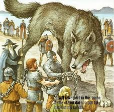 The word loki originated from an old norwegian word meaning chain or lock.it somewhat reflects the qualities that loki embodied through mythology. Fenrir Oldest Of Three Monstrous Children Of God Loki In Norse Mythology Ancient Pages