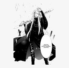 Maybe you would like to learn more about one of these? Manga Mangacap Mangacaps Monochrome Kuroshitsuji Manga Black Butler Undertaker Face Reveal Transparent Png 500x729 Free Download On Nicepng