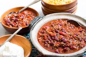 Chili, like gumbo, is a recipe that i am always playing around with, and this past weekend with the temporary a favorite simple salad in the summer, featuring garden fresh cucumbers and tomatoes. Easy And Classic Beef And Bean Chili Recipe And Video Eat Simple Food