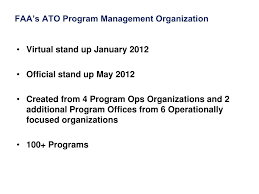 Ppt Faa Air Traffic Organization Program Management
