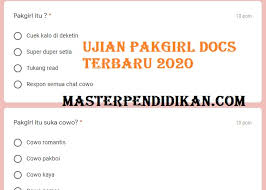 We did not find results for: Ujian Pakgirl Docs Terbaru 2020 Masterpendidikan Com