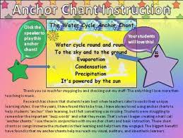 Water Cycle Song Anchor Chart And Anchor Chant Audio King Virtue