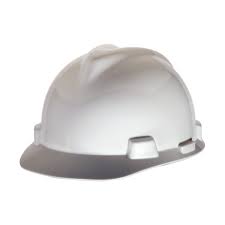 Msa 477482 Large Size V Gard Hard Hat Fas Trac Suspension White Fullsource Com