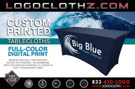 Logo Printed Spandex Stretch Table Covers In 2020 Prints Custom Table Cloth Custom Print