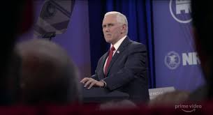 Sacha baron cohen (borat) dressed as donald trump at vice president mike pence cpac speech 2020. Borat Trailer Sees Sacha Baron Cohen Crash Mike Pence Conference Speech