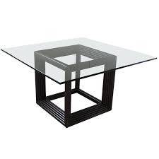 Complete your office with conference tables of various shapes, sizes and colors. Large Square Thick Glass Top Rattan Cube Base Dining Conference Table For Sale At 1stdibs