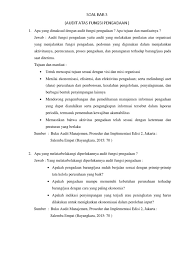 Mengorganisasi dan mengelola perikatan (penugasan audit) dg baik, sehingga perikatan tersebut dapat diselesaikan dengan efektif dan efisien. Soal Audit Manajemen Bab 3 Pdf