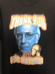 Better Gift Shop "Thank You For Nothing" Larry David CURB YOUR ENTHUSIASM  Tee L