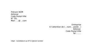 Exemple de lettre de motivation pour un bts assistant de gestion en alternance Exemple De Lettre De Motivation Pour Bts Opticien Lunetier A Telecharger