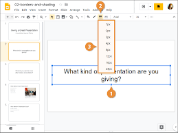 I can't figure out how to delete a text box in google slides. Borders And Shading Customguide