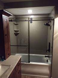 Double Roller Galileo Style Barn Slider Bathroom Inspiration Shower Doors Sliding Shower Door