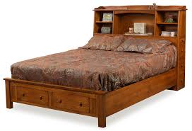 Cost and space are good good choose a queen platform bed for your home; Bookcase Bed With Storage Footboard From Dutchcrafters Amish Furniture