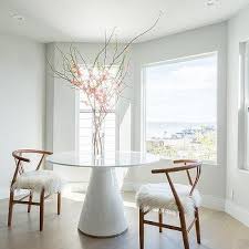 Sheepskin Seat Dining Chairs Design Ideas