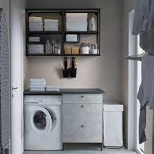 Ikea bestå media center is now a washer/dryer pedestal. Skattan Container 12x34 Cm Ikea