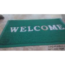 Keset ini berfungsi menahan debu kotoran dari sandal sepatu sebelum masuk ruangan. Jual Keset Karet Welcome Sido Mumbul