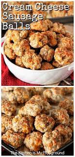 Cream Cheese Sausage Balls Cream Cheese Sausage Balls Recipes Appetizer Recipes