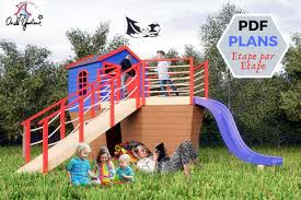 Montée sur pilotis, cette maisonnette pour enfants est fabriquée en majorité à partir de matériaux de récupération. Plan Cabane Enfant 15 Cabanes A Construire Soi Meme
