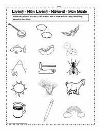 living and non living things worksheet worksheets
