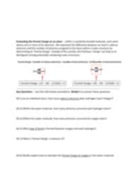 Lewis Structures And Formal Charges Pdf Lewis Structures