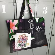Here are 10 free patterns and projects for beginner embroiderers. Big Shopper With Big Embroidery Design Bernina Blog