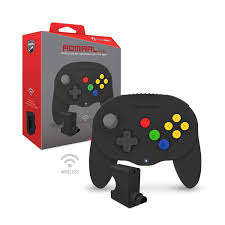 The new controller mimics certain aspects of the classic nintendo 64's button layout, along with its coloring. Amazon Com Hyperkin Admiral Premium Bt Controller For N64 Black Nintendo 64 Video Games
