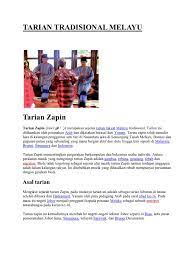 Dalam artian, alat musik ritmis ini hanya. Tarian Tradisional