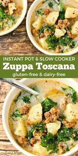 Dairy Free Zuppa Toscana Recipe Gluten Free Mamashire Recipe In 2020 Dairy Free Crockpot Meals Dairy Free Soup Recipe Dairy Free Recipes Dinner